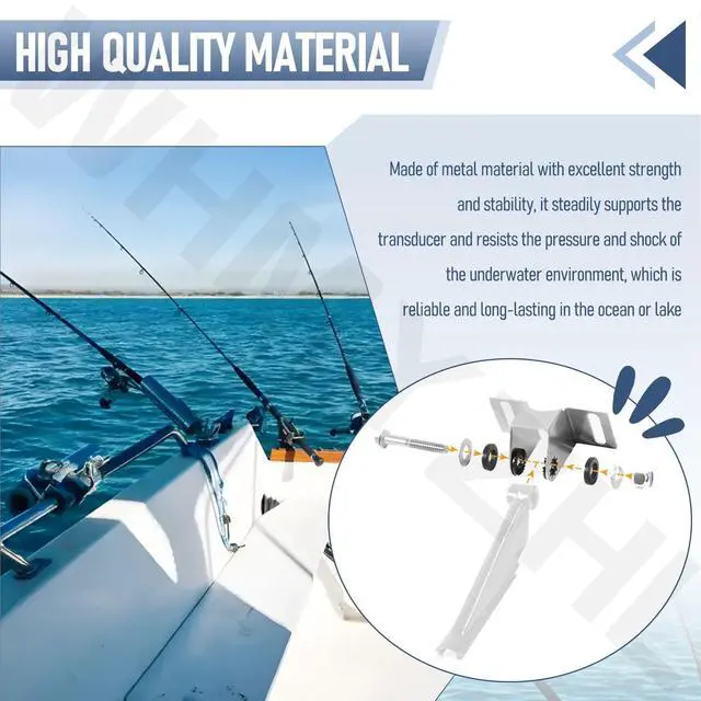 Alt view image 5 of 7 - 000-14193-001 Transom Mount Bracket for Lowrance TripleShot Transducer
