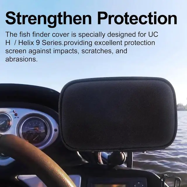 Alt view image 4 of 6 - Helix 9 Cover, Compatible with Humminbird Helix 9&Lowrance Eagle Eye 9, Waterproof Fish Finder Cover
