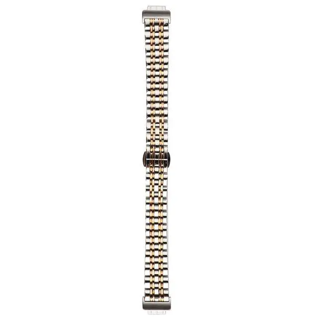 Alt view image 3 of 4 - Metal Bands Compatible with Fitbit Inspire HR and Fitbit Inspire 2 for Women Men, Stainless Steel Jewelry Replacement Bracelet Bangle Wristbands