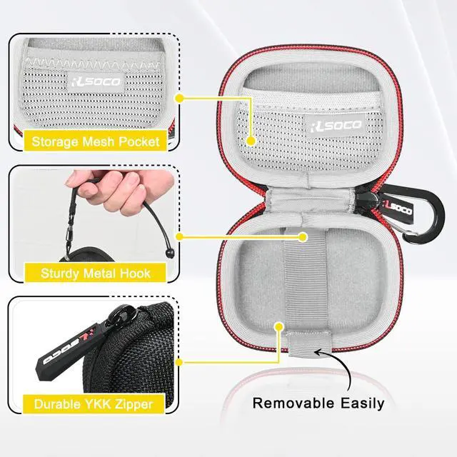 Alt view image 4 of 7 - Carrying Case for Powerbeats Pro 2 - Case for Beats Powerbeats Pro 2 Wireless Bluetooth Earbuds - Black (Case Only)