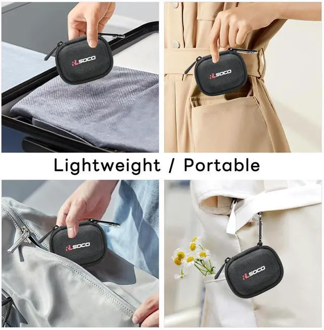 Alt view image 6 of 7 - Carrying Case for Powerbeats Pro 2 - Case for Beats Powerbeats Pro 2 Wireless Bluetooth Earbuds - Black (Case Only)