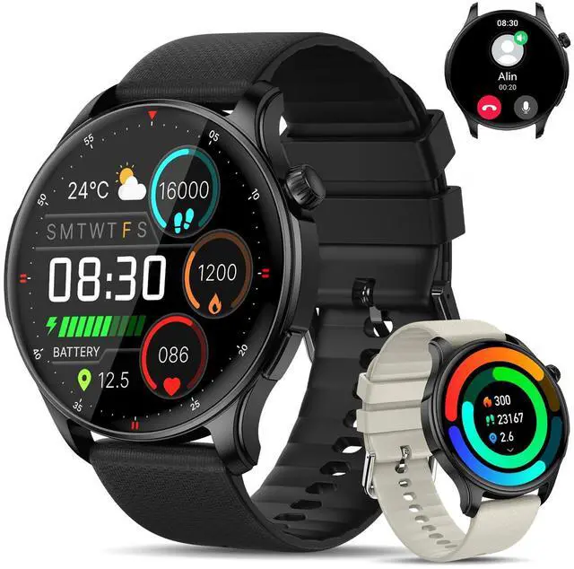 Main image of Smart Watch for Men Women Fitness: Waterproof Make Answer Call Smart Watches for Men Running Smartwatch for Android/iPhone Samsung Compatible Digital Mens Watches Activity Pedometer Heart Rate Monitor