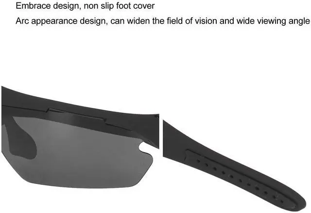 Alt view image 6 of 7 - Smart Video Glasses with Camera, 1080P HD Camera Glasses Wearable Sunglasses, Audio and Video Recording, for Outdoor Sports, Cycling, Driving, Hiking (Black)