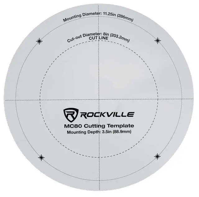 Alt view image 7 of 7 - MC80 Metal 8" 70V/25V Commercial in-Ceiling Speakers, 10-Pack | 8 Woofer, Adjustable Taps 5W, 2.5W, 1W, 0.5W, Steel Grilles, Off-White, Flush Ceiling Mount