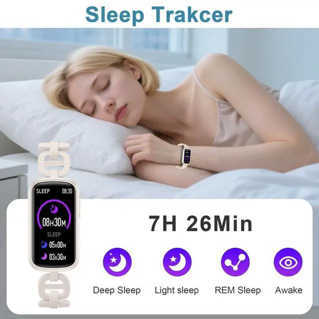 Alt view image 5 of 7 - Smart Watches for Women,Fitness Trakcer with Bluetooth Call, Heart Rate/Sleep Monitor/Calories/Blood Pressure,130+ Sports Modes 1.47'' Smartwatch for Android iPhone,IP68 Waterproof,2Bands,Starlight