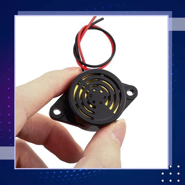 Alt view image 7 of 7 - DC 3-24V 95 dB Electronic Buzzer Active Piezo Buzzer Alarm Sounder Continuous Sound Beep, Black(36 Pcs)