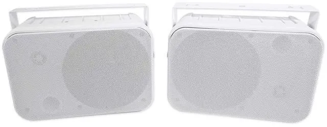 Alt view image 3 of 7 - HP65S-8 6.5" White Outdoor/Indoor Home Audio Speakers, 6-Pack | 500W Peak/160W RMS, IPX44 Waterproof, Swivel Bracket, 8 Ohm, Stainless Steel Grill, Bass Reflex Port, 2-Way