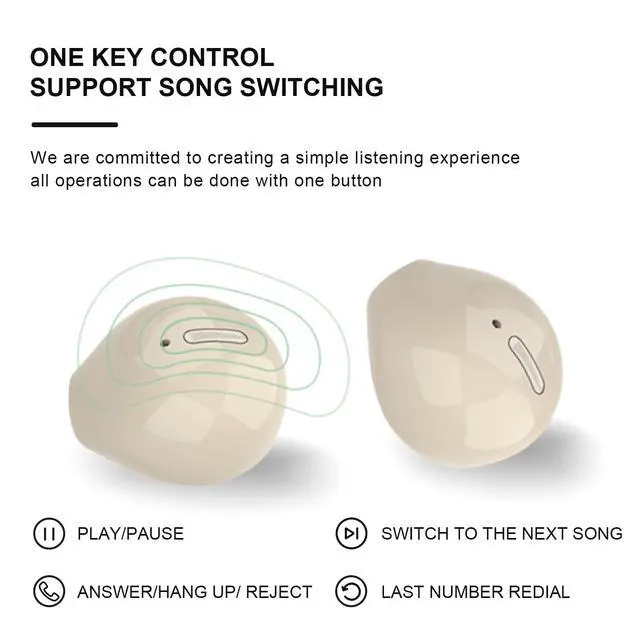 Alt view image 5 of 6 - Nude Invisible Hidden Smallest Earbuds Small Wireless Bluetooth Mini Micro Tiny Ear Buds Sleep Earbuds for Work Sleepping Buds Invisible Earphones