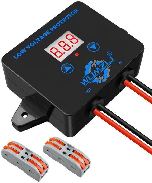 Main image of 12V-36V DC Digital Low Voltage Protection Module with Display | Over Discharge Cut-Off Switch for Battery Protection Voltage Monitoring and Disconnect