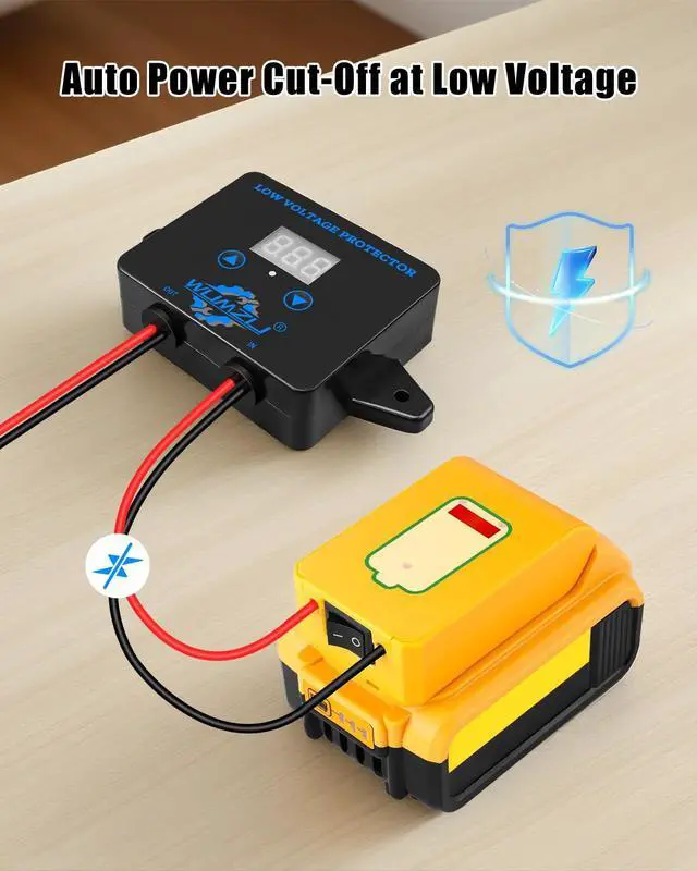 Alt view image 2 of 7 - 12V-36V DC Digital Low Voltage Protection Module with Display | Over Discharge Cut-Off Switch for Battery Protection Voltage Monitoring and Disconnect