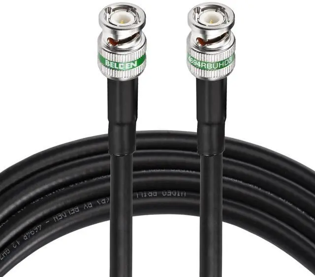 Main image of 12G SDI Cable 10ft Belden 4694R BNC Cable 75 Ohm for Camera CCTV | Support 6G-SDI/12G-SDI 4K/8K Video Monitor Broadcast Camera, SDI Converter