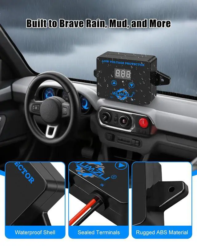 Alt view image 4 of 7 - 12V-36V DC Digital Low Voltage Protection Module with Display | Over Discharge Cut-Off Switch for Battery Protection Voltage Monitoring and Disconnect