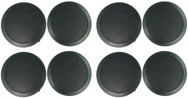 Main image of CC65T Black 6.5" 70V Commercial Ceiling Speakers, 8-Pack | Adjustable Tap 2.5W, 5W, 10W, 15W, 20W, 8 Ohm 40W, 2-Way Design, Aimable Tweeter, Paintable Grills, Restaurant