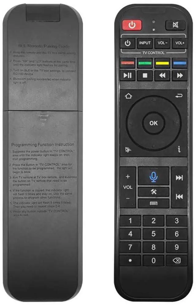 Main image of Voice Remote Control RC-200, Replacement Bluetooth Remote Controller for Smart TV Box S1 S2 S3 S4 Max S5 Pro S6 Max S6 Ultra, Elite Pro+