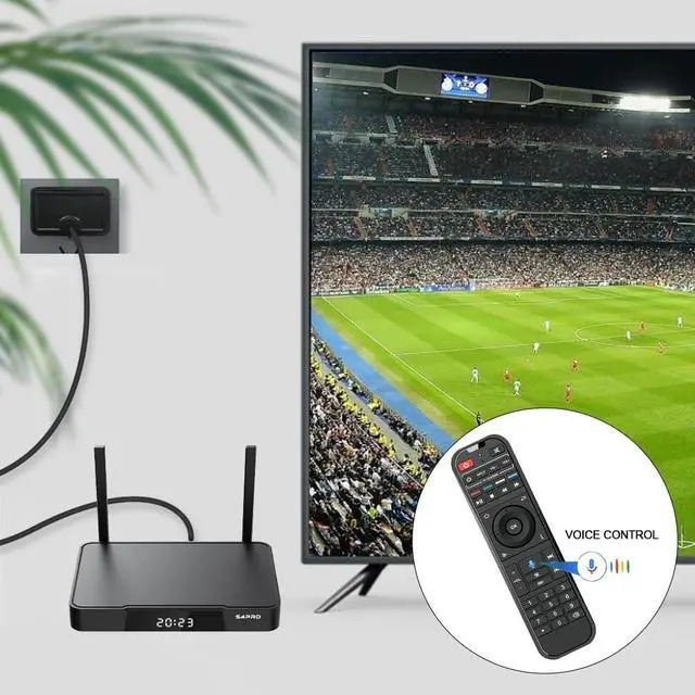 Alt view image 2 of 6 - Voice Remote Control RC-200, Replacement Bluetooth Remote Controller for Smart TV Box S1 S2 S3 S4 Max S5 Pro S6 Max S6 Ultra, Elite Pro+
