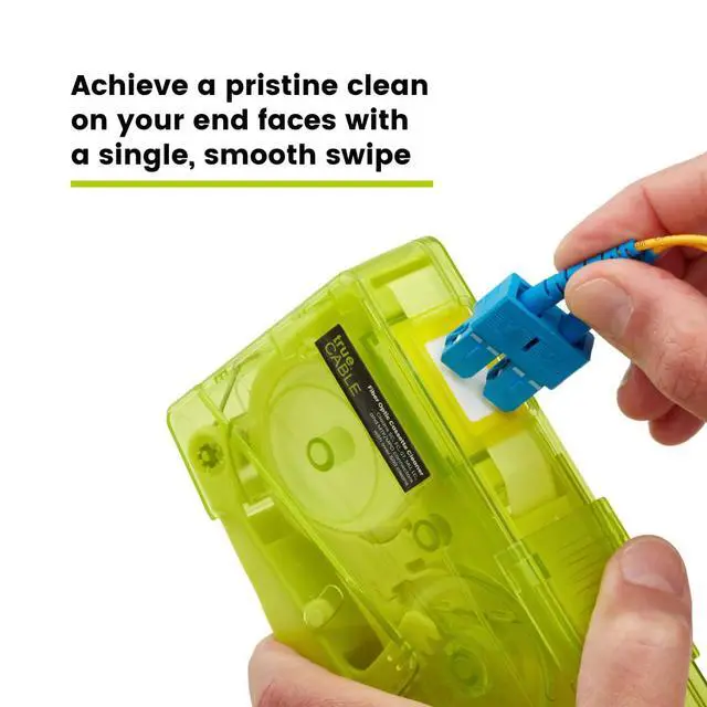 Alt view image 4 of 7 - Fiber Optic Cleaning Cassette, 500+ Cleans, Anti-Static | For LC, SC, ST, FC, MTP/MPO non-pinned female connectors. Professional optical fiber cleaning tool