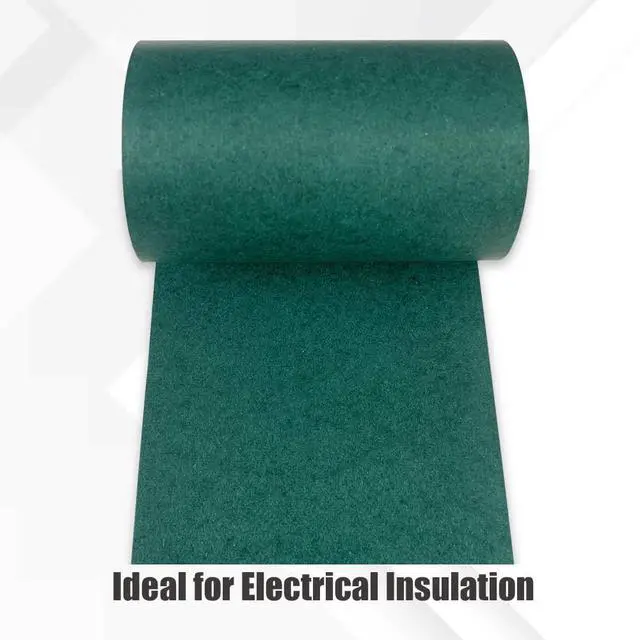 Alt view image 3 of 6 - Electrical Insulating Fish Paper 80mm(3.15in) Width, 5m(16.4Ft) Length | 0.2mm Thickness, Green Insulator Gasket for Electrical Protection, Wear & Tear Resistant