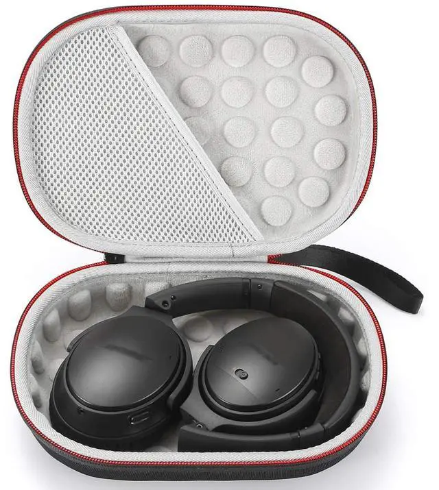 Main image of Hard Case for Bose QuietComfort 35 (Series II), QC35, QC25, QC15 Wireless Headphones Accessories. Travel Carrying Storage Bag - Black