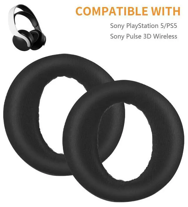 Alt view image 5 of 7 - Pulse 3D Replacement Ear Pads Cooling Gel PS5 Headset Earpads, Upgrade Ear Cushions Cups Accessories Replacement for Sony PlayStation 5/PS5/Pulse 3D Wireless Gaming Headset (Black)