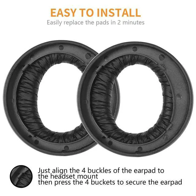 Alt view image 4 of 7 - Pulse 3D Replacement Ear Pads Cooling Gel PS5 Headset Earpads, Upgrade Ear Cushions Cups Accessories Replacement for Sony PlayStation 5/PS5/Pulse 3D Wireless Gaming Headset (Black)