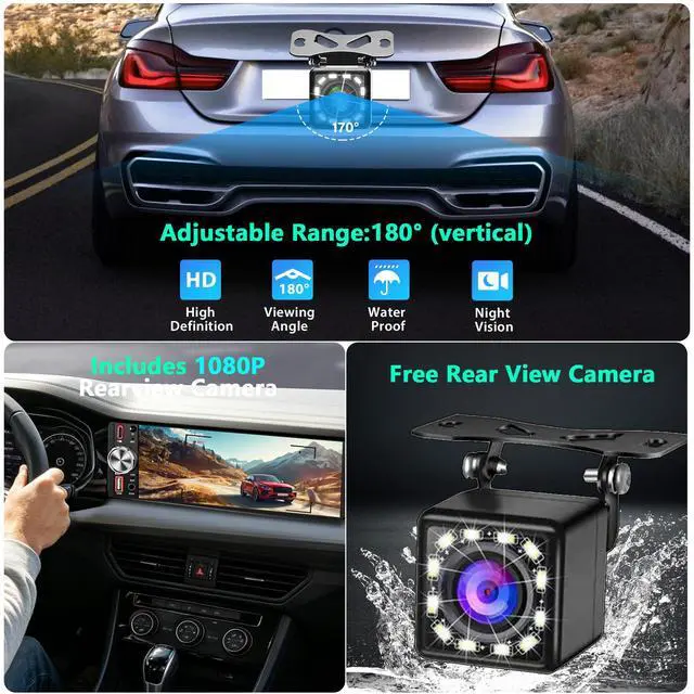 Alt view image 6 of 7 - 6.5" IPS Single Din Touchscreen with Wireless Carplay & Android Auto | Bluetooth, Backup Camera Ready, GPS Navigation, USB/Type-C, FM/AM, EQ, AUX, MIC, Fits Single DIN Dash