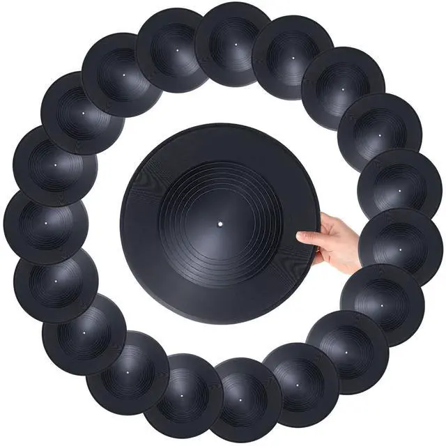 Main image of 20 Pieces 12 Inch Blank Vinyl Records Vintage Fake Records Decorations for Wall Aesthetic Home Studio Room, Discs Hip Hop Rock 70s 80s 90s Retro Decor