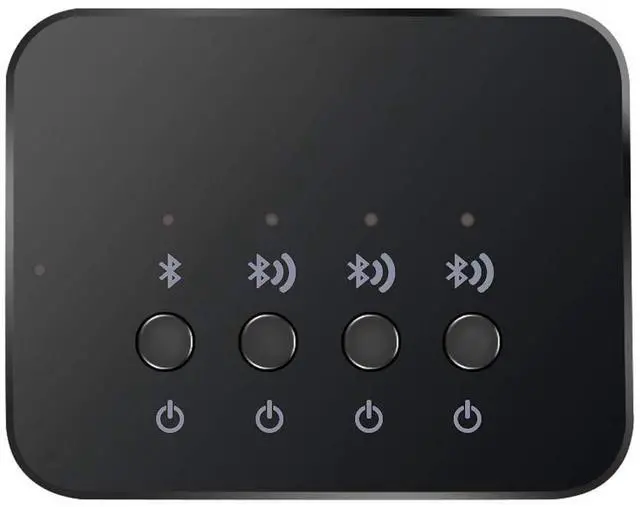 Main image of Bluetooth 4.0 Audio Sharer Adapter, 3.5mm Stereo Music Sharing Device | 1 in 3 Out, Wired and Wireless Connection Modes