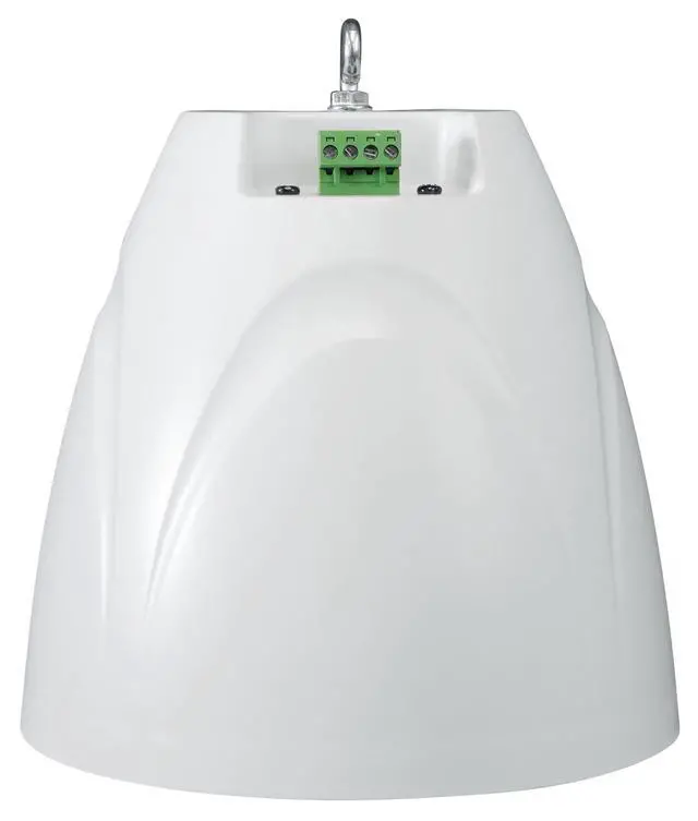 Alt view image 3 of 7 - PEN-525T White 5.25" 70V Hanging Pendant Speaker, 4-Pack | for Restaurants, 70V/100V Transformer Taps: 40W, 20W, 10W, 5W or 8 Ohm 60W RMS, Euroblock Terminals, Deep Bass