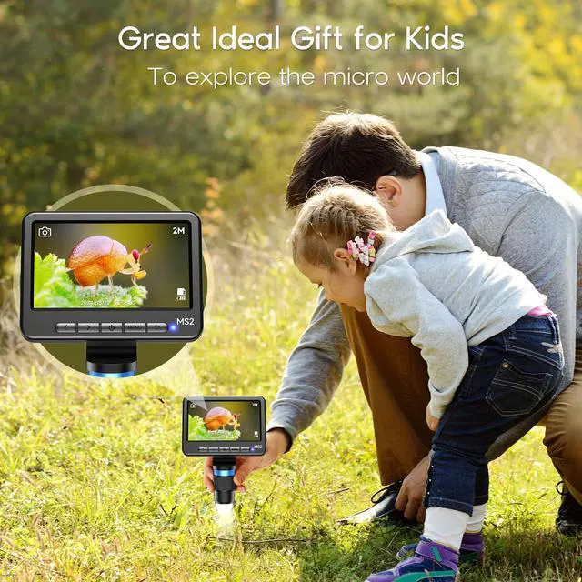 Alt view image 7 of 7 - 1080P LCD Digital Microscope with 32GB SD Card, 5'' Coin Microscope | 5-inch IPS Screen,PC View,Photo/Video Capture,Compatible with Windows Mac