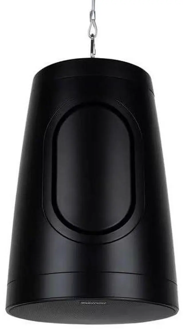 Main image of 8" Commercial Audio Pendant Speaker 70V/100V/8 Ohm Black WP80XTB