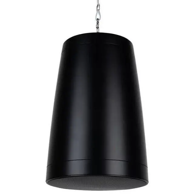 Alt view image 2 of 6 - 8" Commercial Audio Pendant Speaker 70V/100V/8 Ohm Black WP80XTB