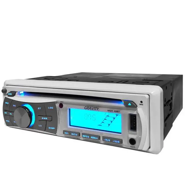 Alt view image 2 of 5 - Gravity MGR-208BT 300W Single Din Marine Boat/Yatch Receiver/CD/SD/USB/Aux/AF/FM/MP3 Player - Work with Bluetooth