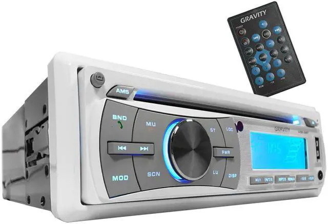 Main image of Gravity MGR-208BT 300W Single Din Marine Boat/Yatch Receiver/CD/SD/USB/Aux/AF/FM/MP3 Player - Work with Bluetooth