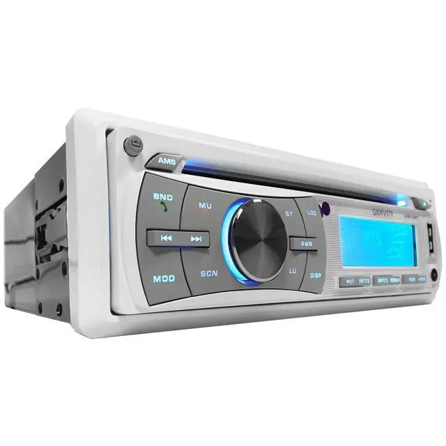 Alt view image 3 of 5 - Gravity MGR-208BT 300W Single Din Marine Boat/Yatch Receiver/CD/SD/USB/Aux/AF/FM/MP3 Player - Work with Bluetooth