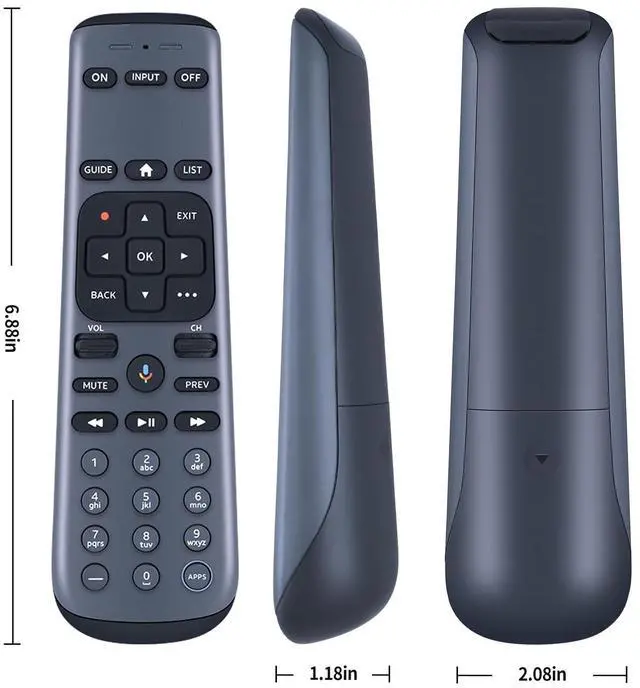 Alt view image 2 of 4 - RC83V RC4693701/01BR Replacement Voice Remote for AT&T DIRECTV 10701-A4-002 | Compatible Models: P21KW-500 Stream Box & Older Models, C71KW-200 & C71KW-400 Osprey Receiver Set-Top Boxes, Gemini Air