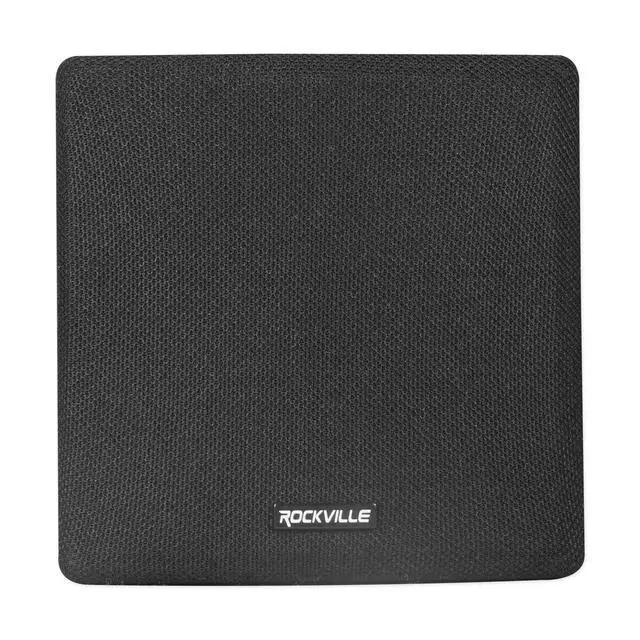 Alt view image 4 of 7 - Cube 70V Black 3.5" Commercial Restaurant Wall Speakers, 4-Pack | 2-Way, 1.5W/3W/6W Selectable Taps, Euro-Block Terminals, 0.5" PEI Tweeter, ABS Cabinet, 360° Rotation, with Mounting Brackets
