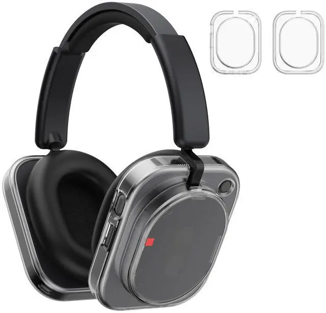 Main image of Shell Case Cover for Nothing Headphone (1) Headphone (Clear) | Clear TPU Protective Cover Compatible with Nothing Headphone (1),Ultra-Thin Drop-Proof Shockproof EarCup Case Cover