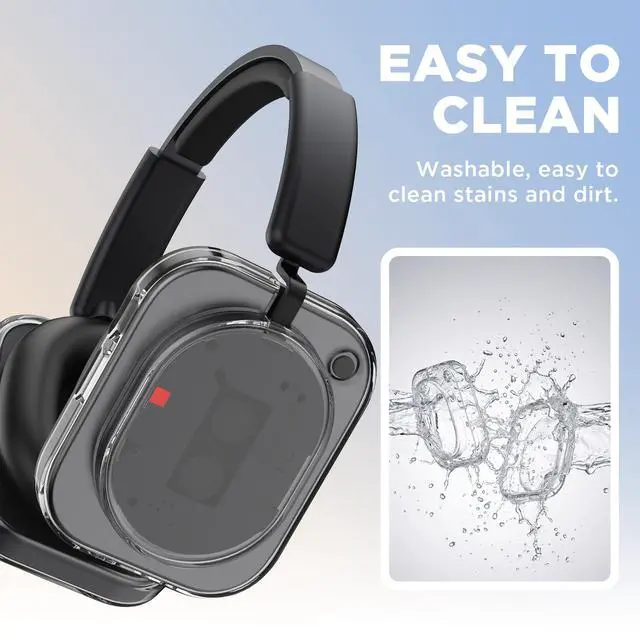Alt view image 6 of 7 - Shell Case Cover for Nothing Headphone (1) Headphone (Clear) | Clear TPU Protective Cover Compatible with Nothing Headphone (1),Ultra-Thin Drop-Proof Shockproof EarCup Case Cover