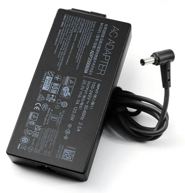 Alt view image 3 of 7 - 120W AC Charger Fit for Asus Zenbook Flip 15 Q528E Q537F Q538E Q539Z Q537FD-BI7t7 Q528EH-202.BL Q538EI-202.BL UX534F Q546F Q547F Q506f Q526F Q536F, A17-120P2A Laptop Power Adapter Cord