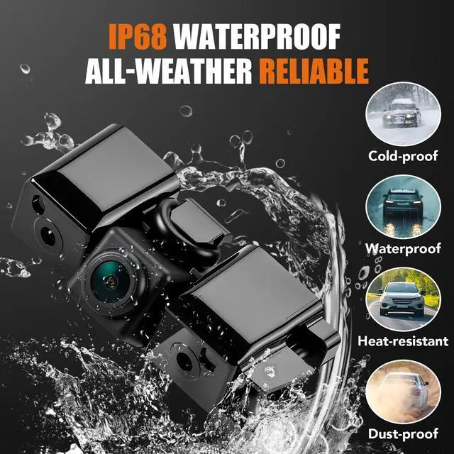 Alt view image 2 of 7 - Backup Camera Fits for 2014-2015 Chevy Silverado Cheyenne GMC Sierra | Night Vision Wide-angle Waterproof Reverse Camera Park Assist OE# 22803702, 23306741, 84143039, PAC13
