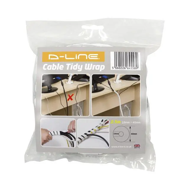 Alt view image 5 of 5 - Spiral Wrap, 3/8 in Inside Dia., 1-1/2 in Max Bundle Dia., 8 ft, LDPE, White US/CTW2.5W - 1 Each