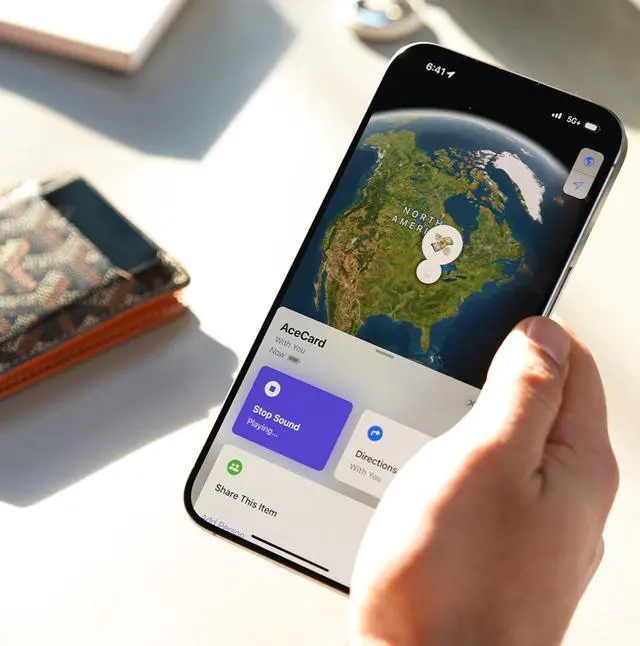 Alt view image 4 of 7 - Card Gen 2,Ultra-Thin Official Wallet Tracker with Apple Find My Integration, 1.9mm RFID Blocking NFC Business Card,120dB Alarm, 30-Month Battery, IPX7 Waterproof, Siri Command Compatibility
