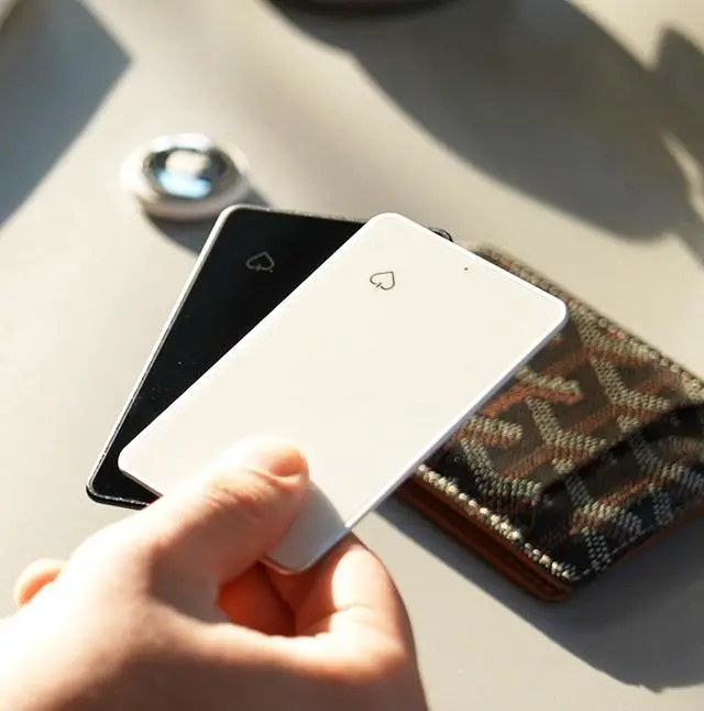 Alt view image 6 of 7 - Card Gen 2,Ultra-Thin Official Wallet Tracker with Apple Find My Integration, 1.9mm RFID Blocking NFC Business Card,120dB Alarm, 30-Month Battery, IPX7 Waterproof, Siri Command Compatibility
