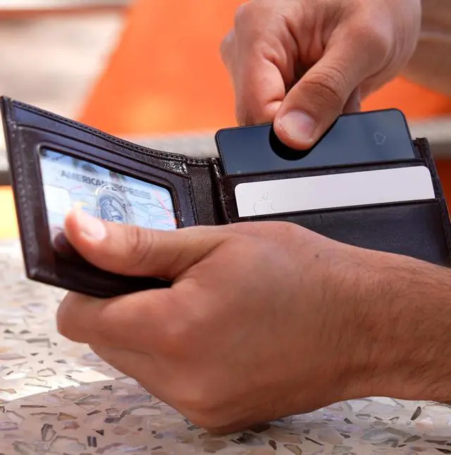 Alt view image 7 of 7 - Card Gen 2,Ultra-Thin Official Wallet Tracker with Apple Find My Integration, 1.9mm RFID Blocking NFC Business Card,120dB Alarm, 30-Month Battery, IPX7 Waterproof, Siri Command Compatibility