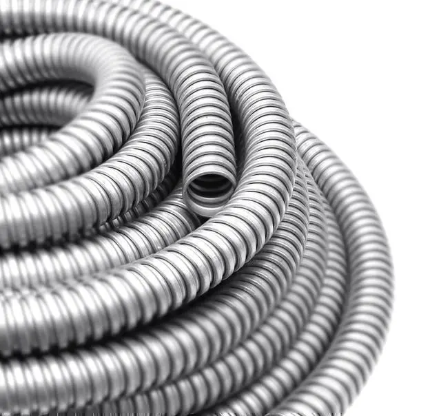 Alt view image 5 of 6 - 1 Inch 25 FT Flexible Reduced Wall Electrical Conduit, Iron Galvanized Cable Sleeve Tube for Home Low Voltage Cable Management, Wiring and Protection