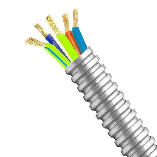 Alt view image 6 of 6 - 1 Inch 25 FT Flexible Reduced Wall Electrical Conduit, Iron Galvanized Cable Sleeve Tube for Home Low Voltage Cable Management, Wiring and Protection