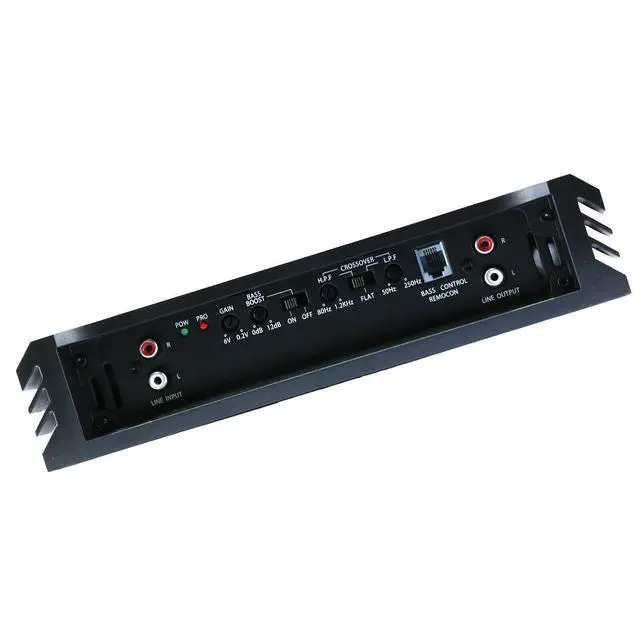 Alt view image 5 of 7 - AB2800.2 2 Channel 5000 Watt 2 Ohm A/B Class Car Audio Stereo BASS Amplifier with Bass Control, Bridgeable, LED Indicator with Gravity Phone Holder Bundle