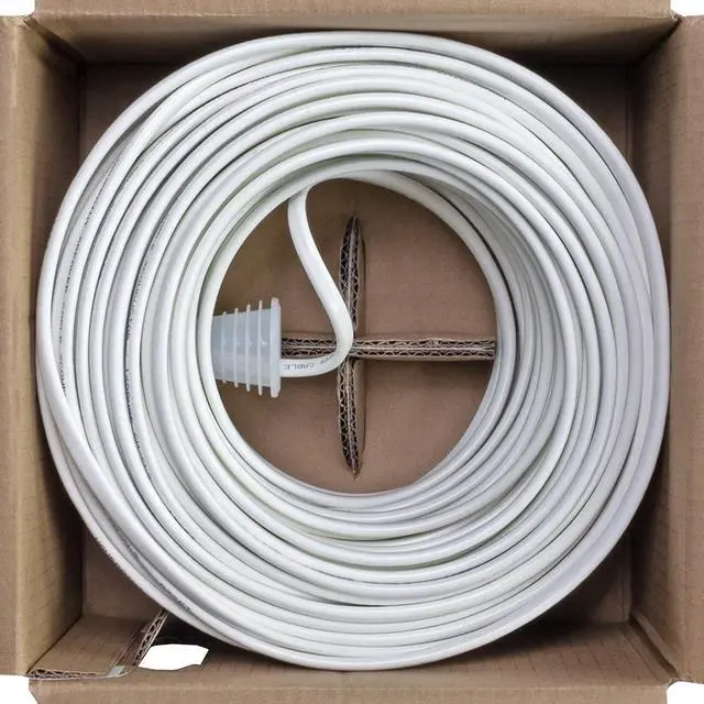 Alt view image 3 of 4 - 500ft in Wall Audio Speaker Cable Wire CL2 18/4 AWG Gauge 4 Conductor Bulk White