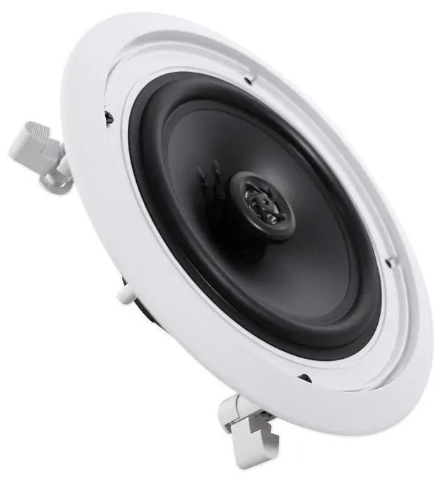Alt view image 5 of 7 - HC85 White 10-Pack 8" in-Ceiling Home Theater Speakers, 8 Ohm | 700W Peak / 240W RMS, Swivel Tweeter, Polypropylene Cone, Flush Mount, Paintable Grills, Rubber Surround, Mylar Dome, 89 dB