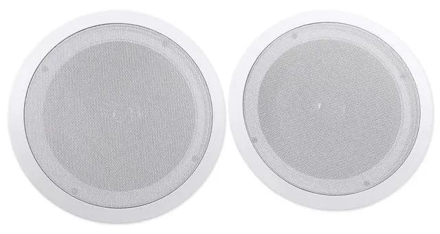 Alt view image 3 of 7 - HC85 White 10-Pack 8" in-Ceiling Home Theater Speakers, 8 Ohm | 700W Peak / 240W RMS, Swivel Tweeter, Polypropylene Cone, Flush Mount, Paintable Grills, Rubber Surround, Mylar Dome, 89 dB